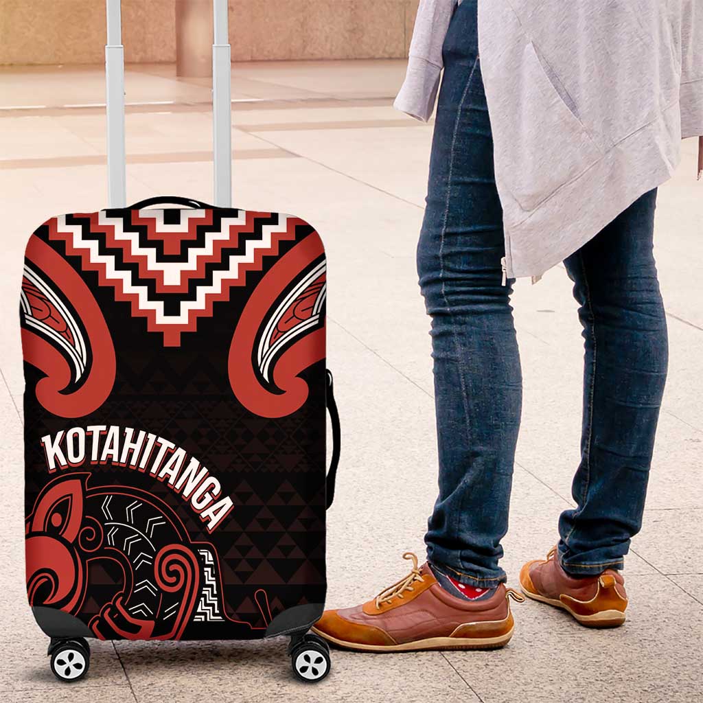 Maori Waitangi Luggage Cover Kotahitanga Poutama Mix Whakairo - Aussie Hoodie