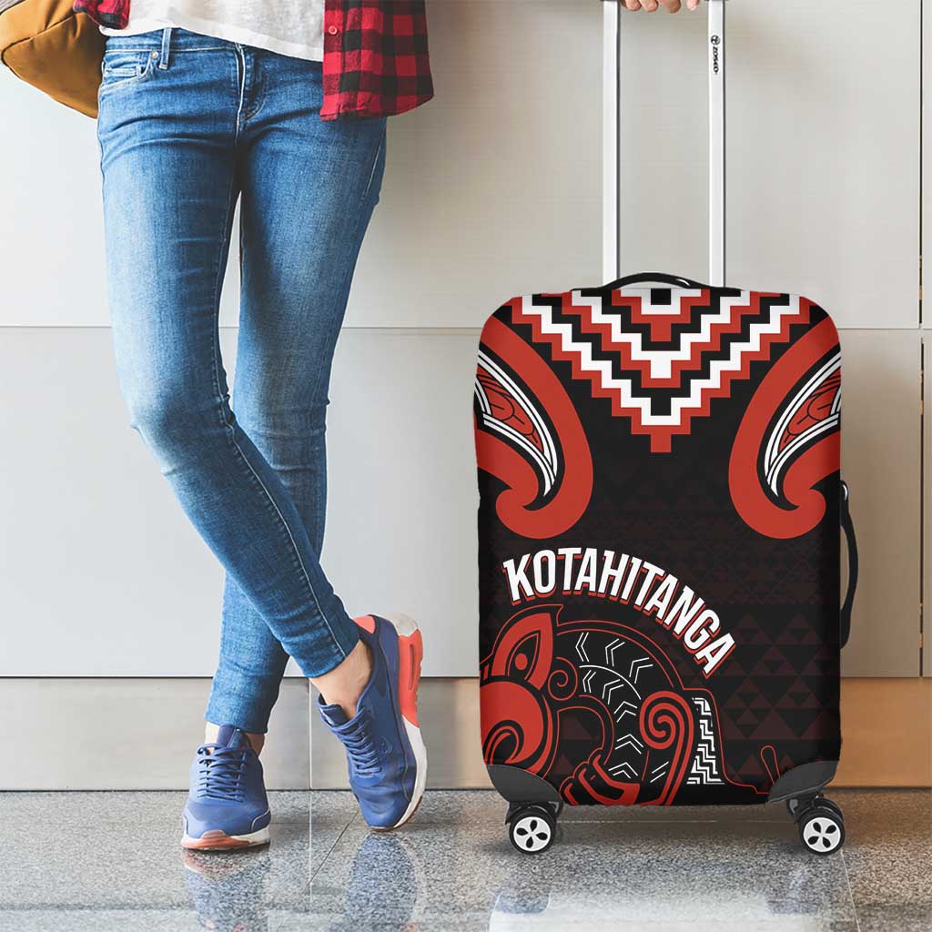 Maori Waitangi Luggage Cover Kotahitanga Poutama Mix Whakairo - Aussie Hoodie