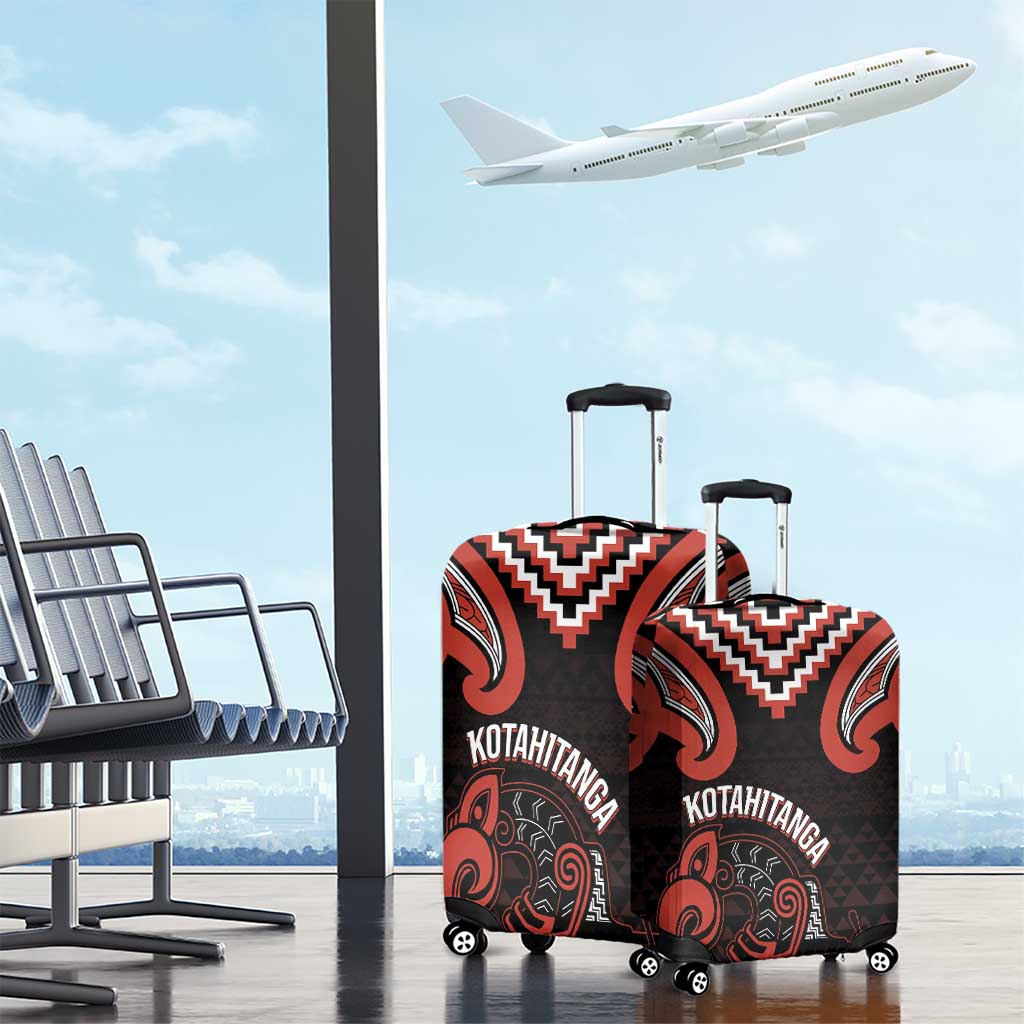 Maori Waitangi Luggage Cover Kotahitanga Poutama Mix Whakairo - Aussie Hoodie