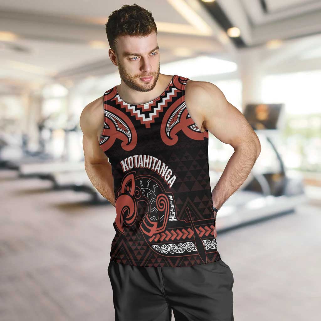 Maori Waitangi Men Tank Top Kotahitanga Poutama Mix Whakairo - Aussie Hoodie