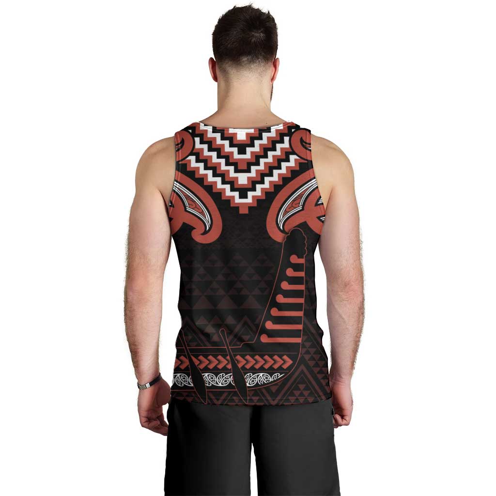 Maori Waitangi Men Tank Top Kotahitanga Poutama Mix Whakairo - Aussie Hoodie