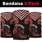 Maori Waitangi Neck Gaiter Kotahitanga Poutama Mix Whakairo - Aussie Hoodie