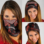 Maori Waitangi Neck Gaiter Kotahitanga Poutama Mix Whakairo - Aussie Hoodie