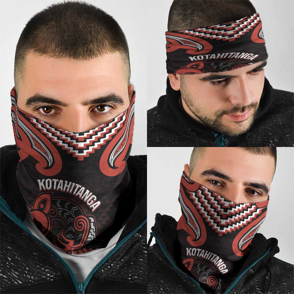 Maori Waitangi Neck Gaiter Kotahitanga Poutama Mix Whakairo - Aussie Hoodie