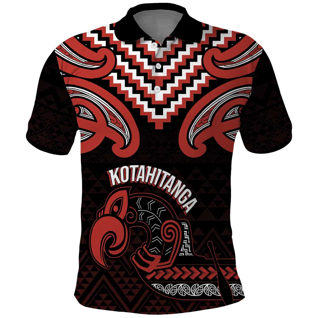 Maori Waitangi Polo Shirt Kotahitanga Poutama Mix Whakairo - Aussie Hoodie