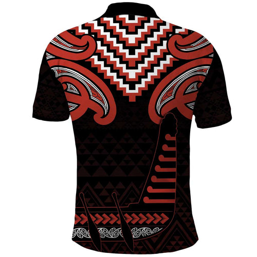 Maori Waitangi Polo Shirt Kotahitanga Poutama Mix Whakairo - Aussie Hoodie