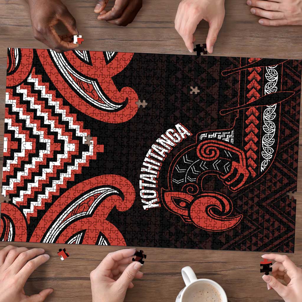 Maori Waitangi Puzzle Kotahitanga Poutama Mix Whakairo - Aussie Hoodie