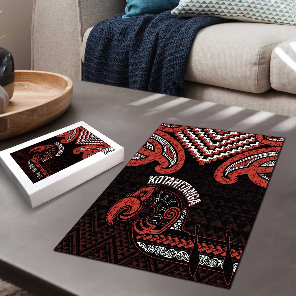 Maori Waitangi Puzzle Kotahitanga Poutama Mix Whakairo - Aussie Hoodie