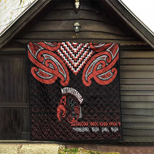 Maori Waitangi Quilt Kotahitanga Poutama Mix Whakairo - Aussie Hoodie