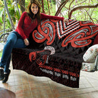 Maori Waitangi Quilt Kotahitanga Poutama Mix Whakairo - Aussie Hoodie