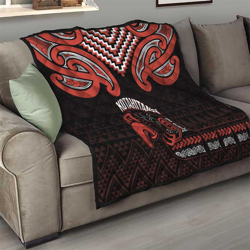 Maori Waitangi Quilt Kotahitanga Poutama Mix Whakairo - Aussie Hoodie