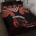 Maori Waitangi Quilt Bed Set Kotahitanga Poutama Mix Whakairo - Aussie Hoodie