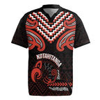 Maori Waitangi Rugby Jersey Kotahitanga Poutama Mix Whakairo - Aussie Hoodie