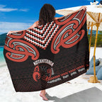 Maori Waitangi Sarong Kotahitanga Poutama Mix Whakairo - Aussie Hoodie