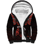 Maori Waitangi Sherpa Hoodie Kotahitanga Poutama Mix Whakairo - Aussie Hoodie