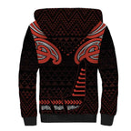 Maori Waitangi Sherpa Hoodie Kotahitanga Poutama Mix Whakairo - Aussie Hoodie
