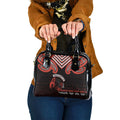 Maori Waitangi Shoulder Handbag Kotahitanga Poutama Mix Whakairo - Aussie Hoodie