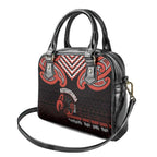 Maori Waitangi Shoulder Handbag Kotahitanga Poutama Mix Whakairo - Aussie Hoodie