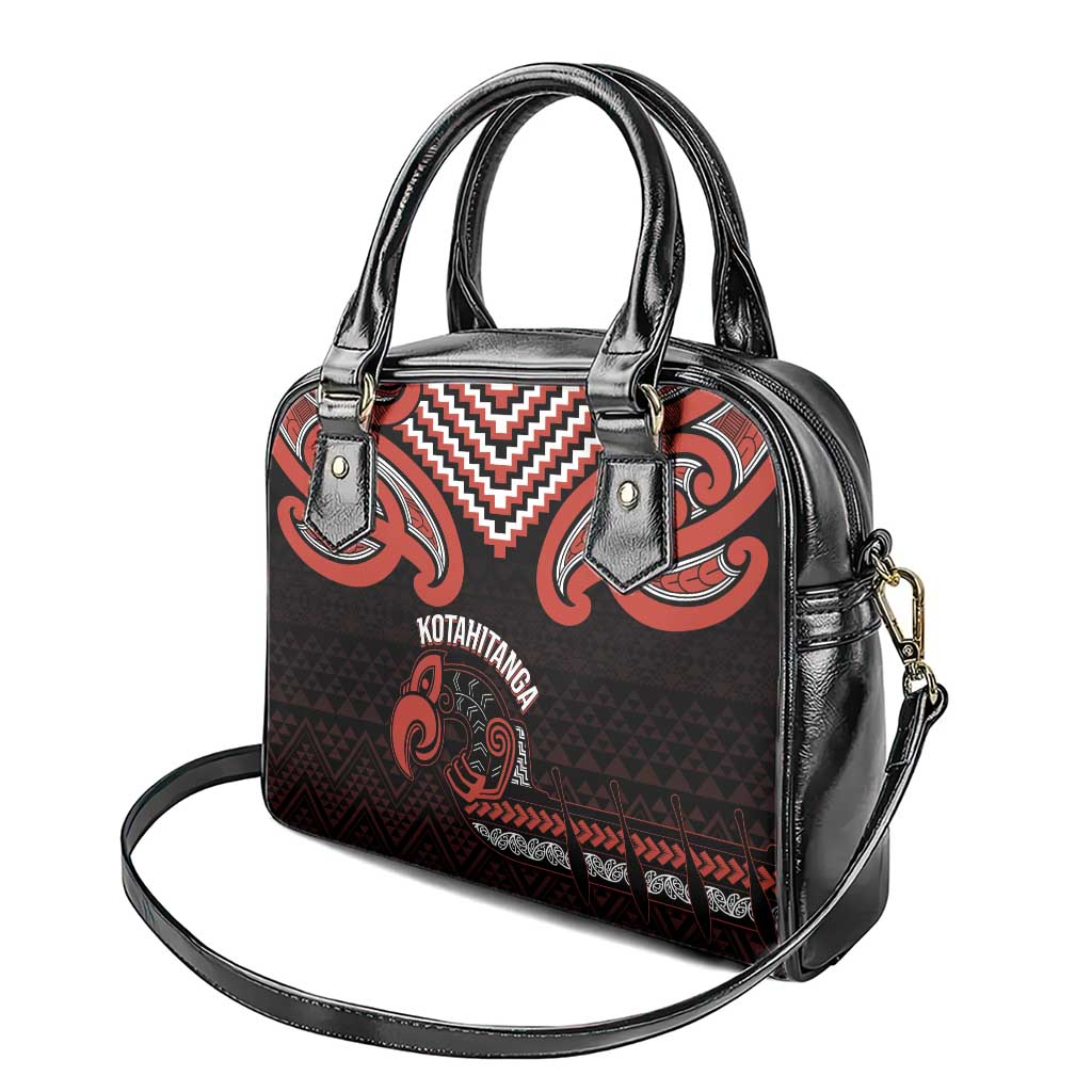 Maori Waitangi Shoulder Handbag Kotahitanga Poutama Mix Whakairo - Aussie Hoodie