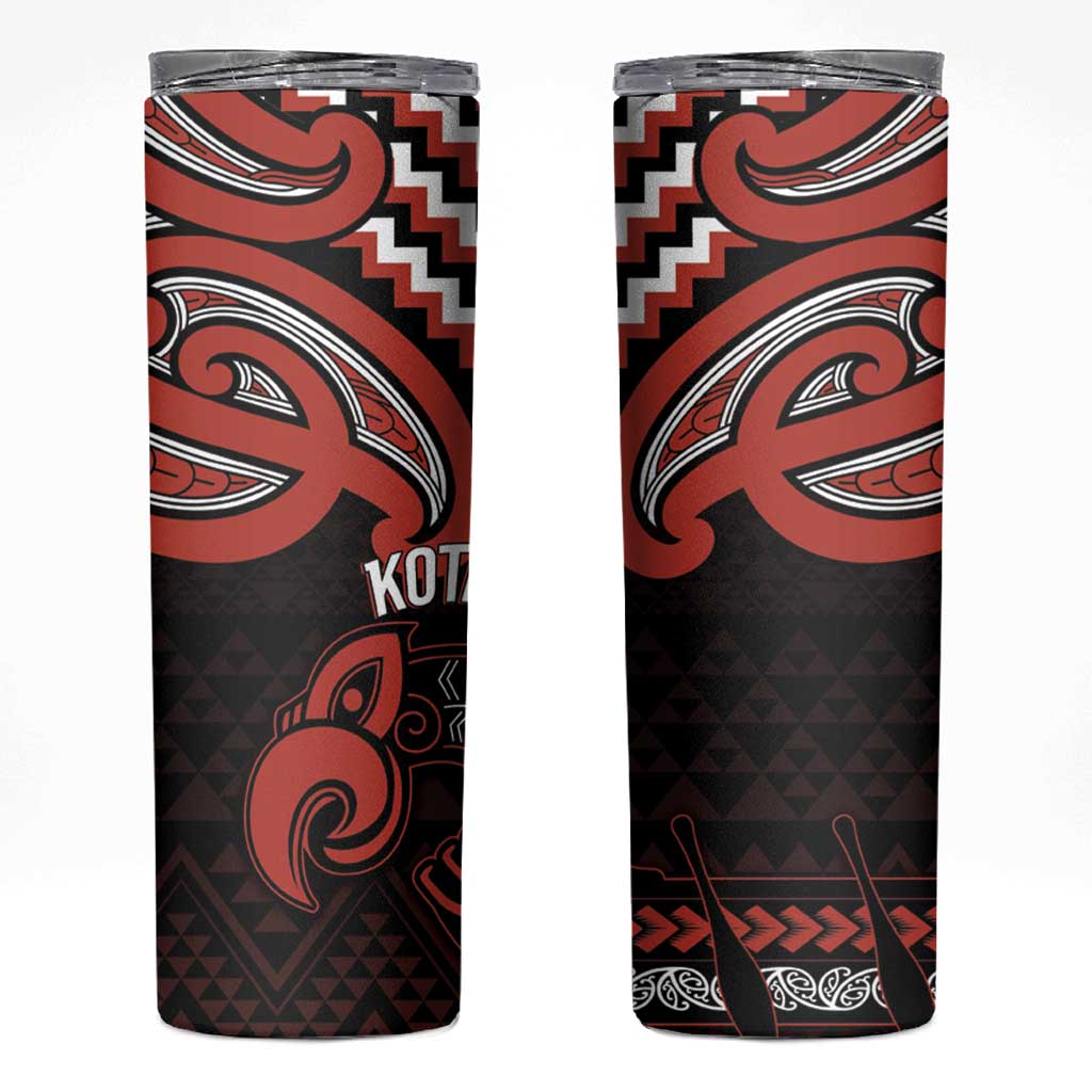 Maori Waitangi Skinny Tumbler Kotahitanga Poutama Mix Whakairo - Aussie Hoodie