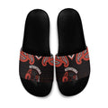 Maori Waitangi Slide Sandals Kotahitanga Poutama Mix Whakairo - Aussie Hoodie