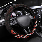 Maori Waitangi Steering Wheel Cover Kotahitanga Poutama Mix Whakairo - Aussie Hoodie