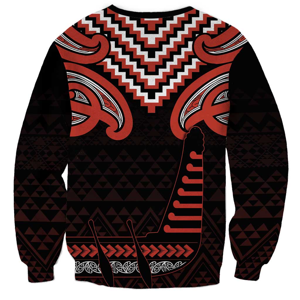 Maori Waitangi Sweatshirt Kotahitanga Poutama Mix Whakairo - Aussie Hoodie