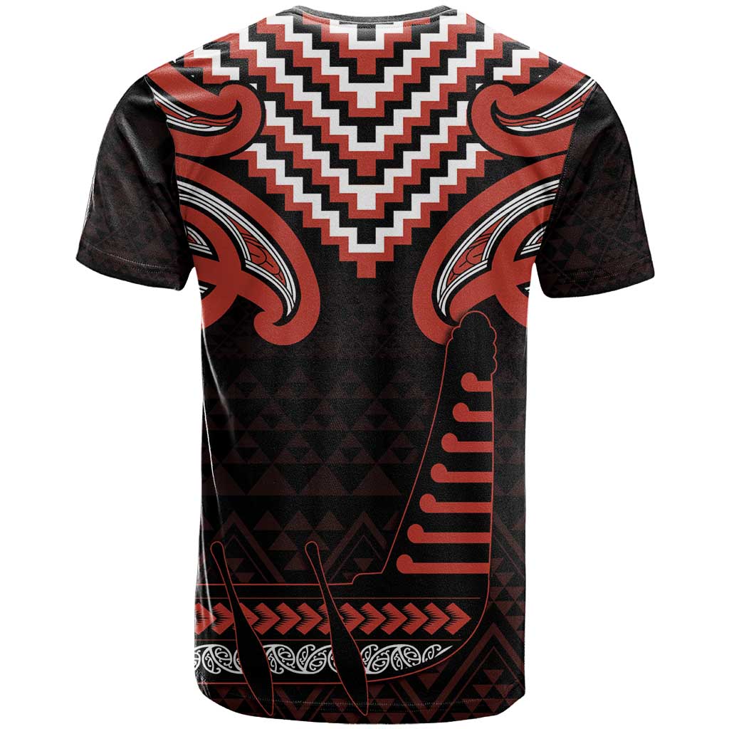 Maori Waitangi T Shirt Kotahitanga Poutama Mix Whakairo - Aussie Hoodie