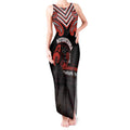Maori Waitangi Tank Maxi Dress Kotahitanga Poutama Mix Whakairo - Aussie Hoodie
