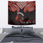 Maori Waitangi Tapestry Kotahitanga Poutama Mix Whakairo - Aussie Hoodie