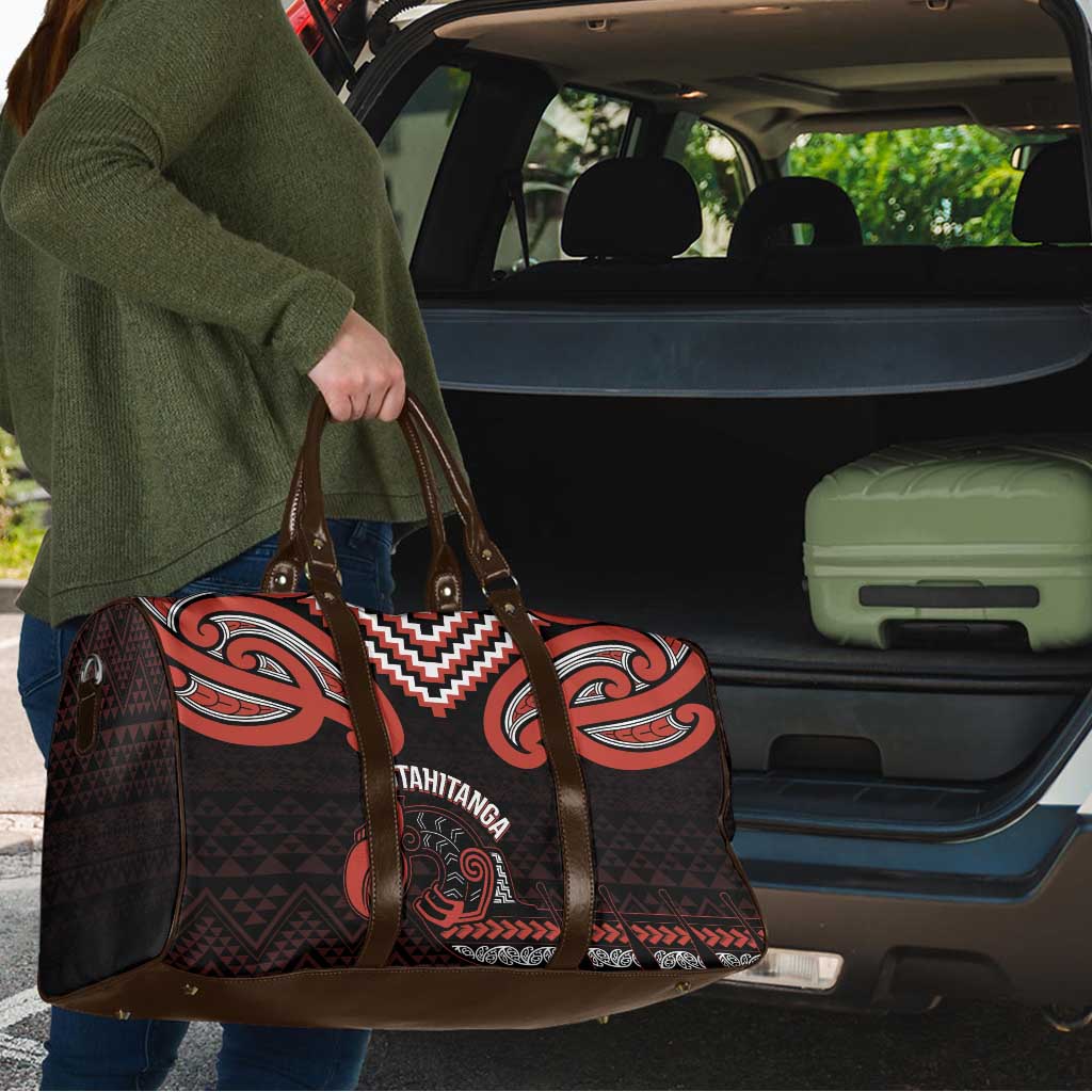 Maori Waitangi Travel Bag Kotahitanga Poutama Mix Whakairo - Aussie Hoodie
