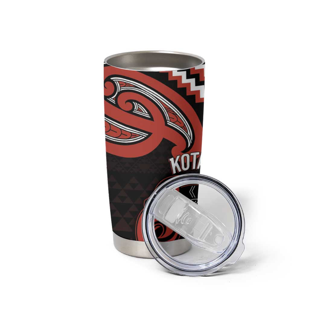 Maori Waitangi Tumbler Cup Kotahitanga Poutama Mix Whakairo - Aussie Hoodie
