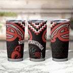 Maori Waitangi Tumbler Cup Kotahitanga Poutama Mix Whakairo - Aussie Hoodie