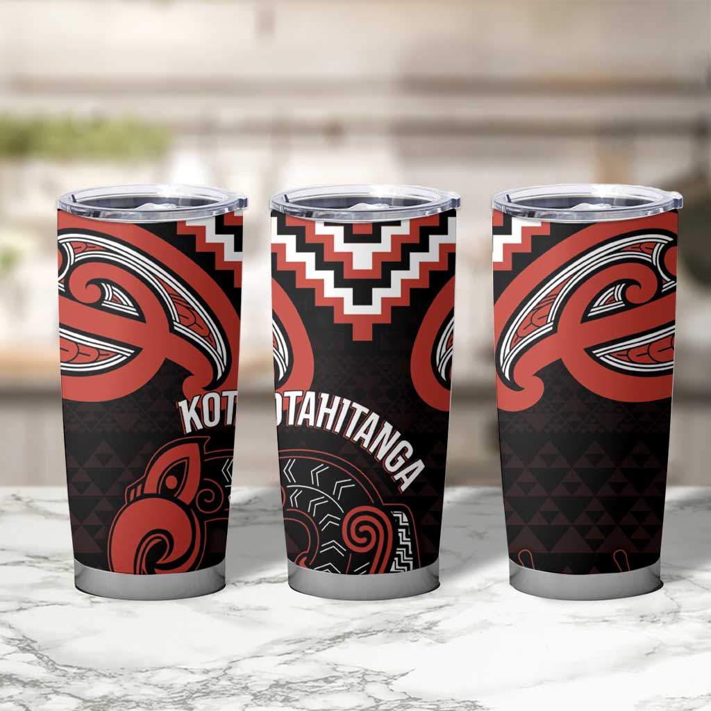 Maori Waitangi Tumbler Cup Kotahitanga Poutama Mix Whakairo - Aussie Hoodie