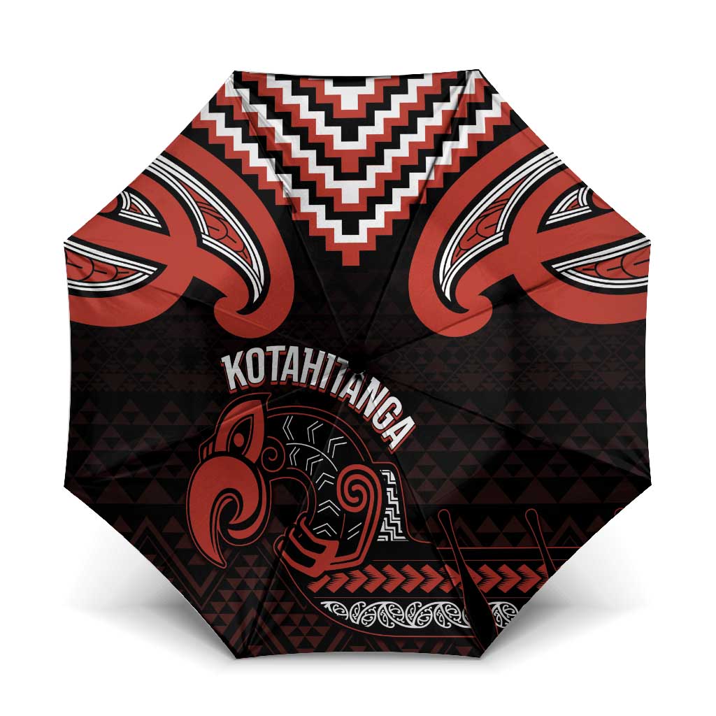 Maori Waitangi Umbrella Kotahitanga Poutama Mix Whakairo - Aussie Hoodie