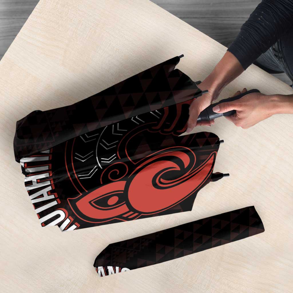 Maori Waitangi Umbrella Kotahitanga Poutama Mix Whakairo - Aussie Hoodie