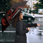 Maori Waitangi Umbrella Kotahitanga Poutama Mix Whakairo - Aussie Hoodie