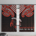 Maori Waitangi Window Curtain Kotahitanga Poutama Mix Whakairo - Aussie Hoodie