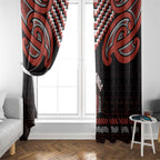 Maori Waitangi Window Curtain Kotahitanga Poutama Mix Whakairo - Aussie Hoodie
