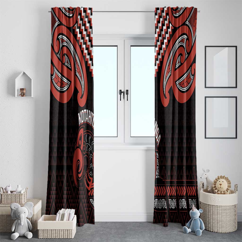 Maori Waitangi Window Curtain Kotahitanga Poutama Mix Whakairo - Aussie Hoodie