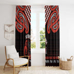 Maori Waitangi Window Curtain Kotahitanga Poutama Mix Whakairo - Aussie Hoodie