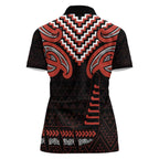 Maori Waitangi Women Polo Shirt Kotahitanga Poutama Mix Whakairo - Aussie Hoodie