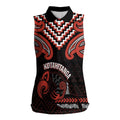 Maori Waitangi Women Sleeveless Polo Shirt Kotahitanga Poutama Mix Whakairo - Aussie Hoodie
