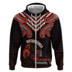 Maori Waitangi Zip Hoodie Kotahitanga Poutama Mix Whakairo - Aussie Hoodie