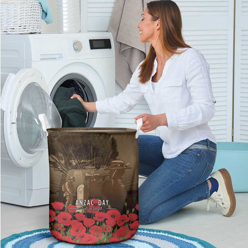 Australia - New Zealand ANZAC Lone Pine Laundry Basket The Last Post