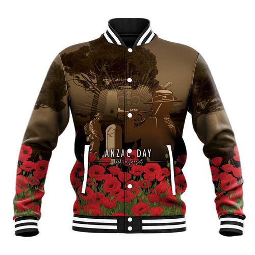 Australia - New Zealand ANZAC Lone Pine Baseball Jacket The Last Post