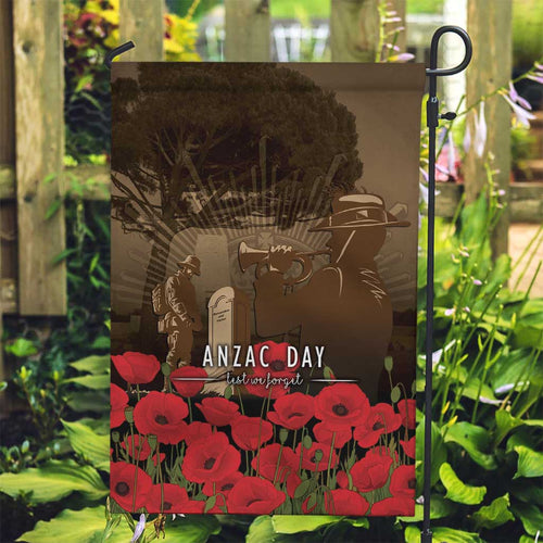 Australia - New Zealand ANZAC Lone Pine Garden Flag The Last Post
