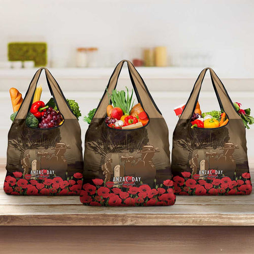 Australia - New Zealand ANZAC Lone Pine Grocery Bag The Last Post