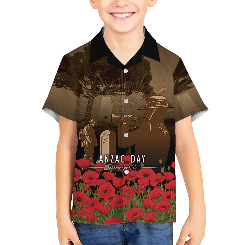 Australia - New Zealand ANZAC Lone Pine Hawaiian Shirt The Last Post