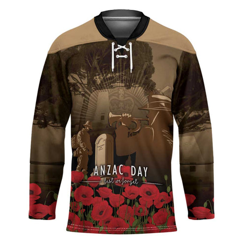 Australia - New Zealand ANZAC Lone Pine Hockey Jersey The Last Post